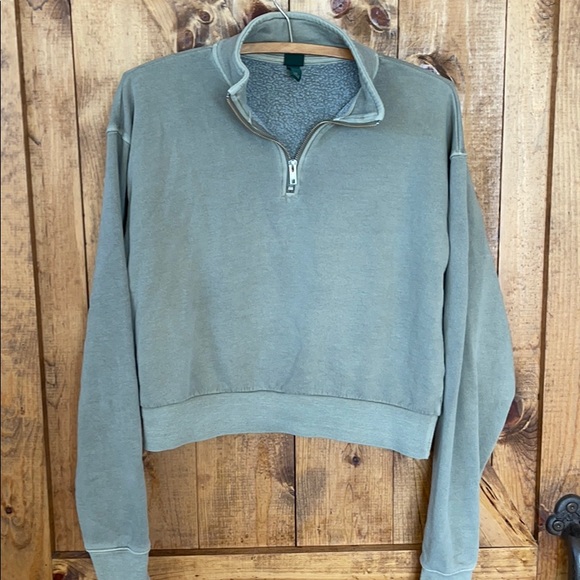 Cropped 1/4 zip